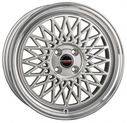 Borbet B silver rim polished 8x17 ET45 - LK5/112 ML66.5