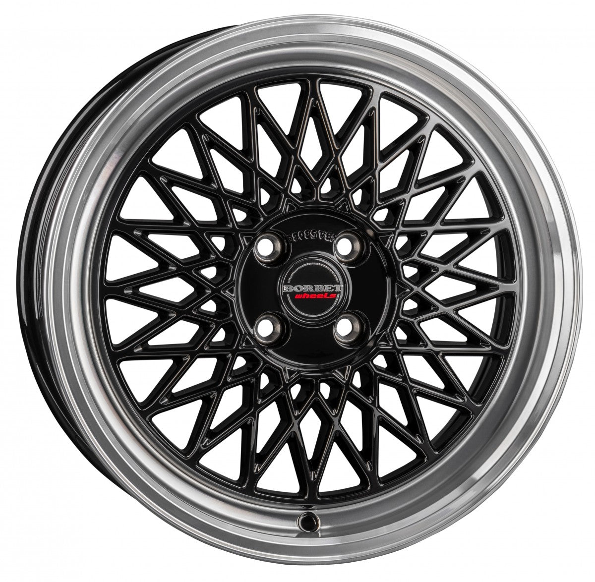 Borbet B black rim polished 8.5x19 ET25 - LK5/112 ML66.5