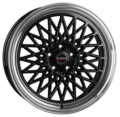 Borbet B black rim polished 8.5x19 ET30 - LK5/112 ML66.5