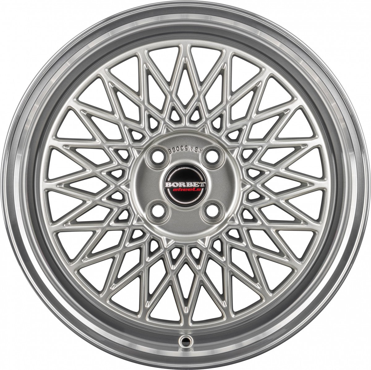 Borbet B silver rim polished 8.5x19 ET45 - LK5/112 ML66.5