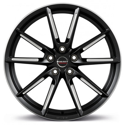 Borbet LX black matt spoke rim polished 8.5x20 ET30 - LK5/112 ML66.5
