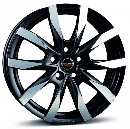 Borbet CW5 black polished matt 7.5x18 ET45 - LK5/108 ML72.5