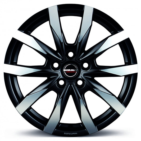 Borbet CW5 black polished matt 7.5x18 ET45 - LK5/108 ML72.5