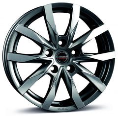 Borbet CW5 mistral anthracite glossy polished Alufelge 7.5x18 Zoll ET45 LK 5x108 ML72.5