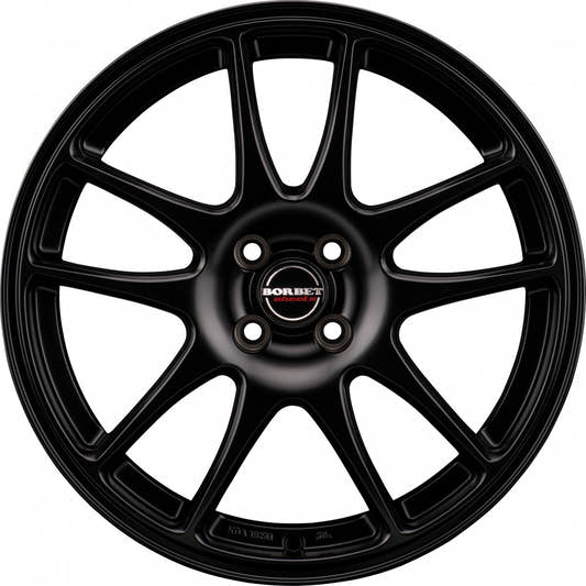 Borbet RS black matt 7x17 ET35 - LK4/100 ML64