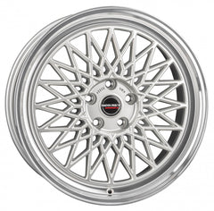 Borbet B silver rim polished Alufelge 7x17 Zoll ET20 LK 4x108 ML65.1