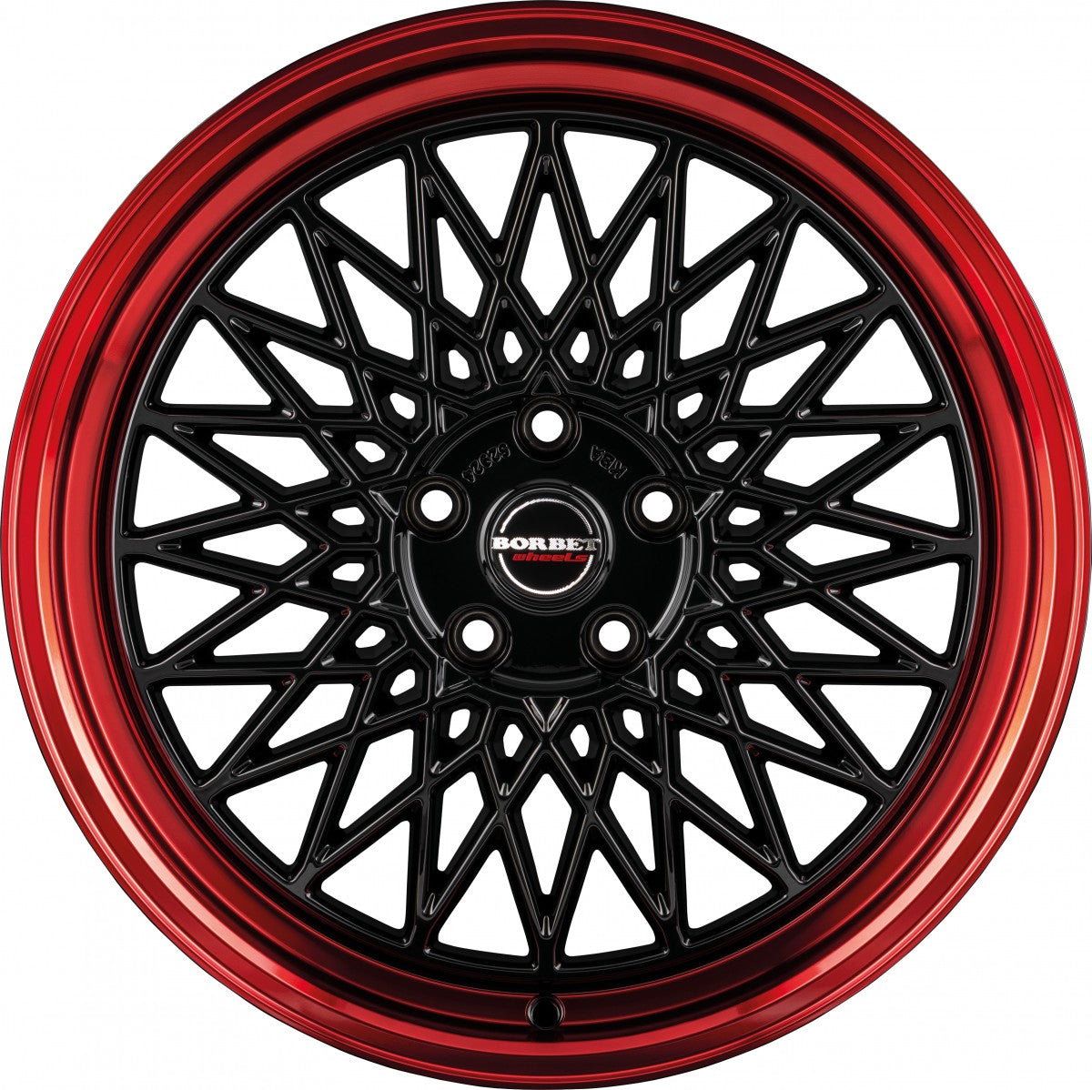 Borbet B black rim red Alufelge – Bild 2