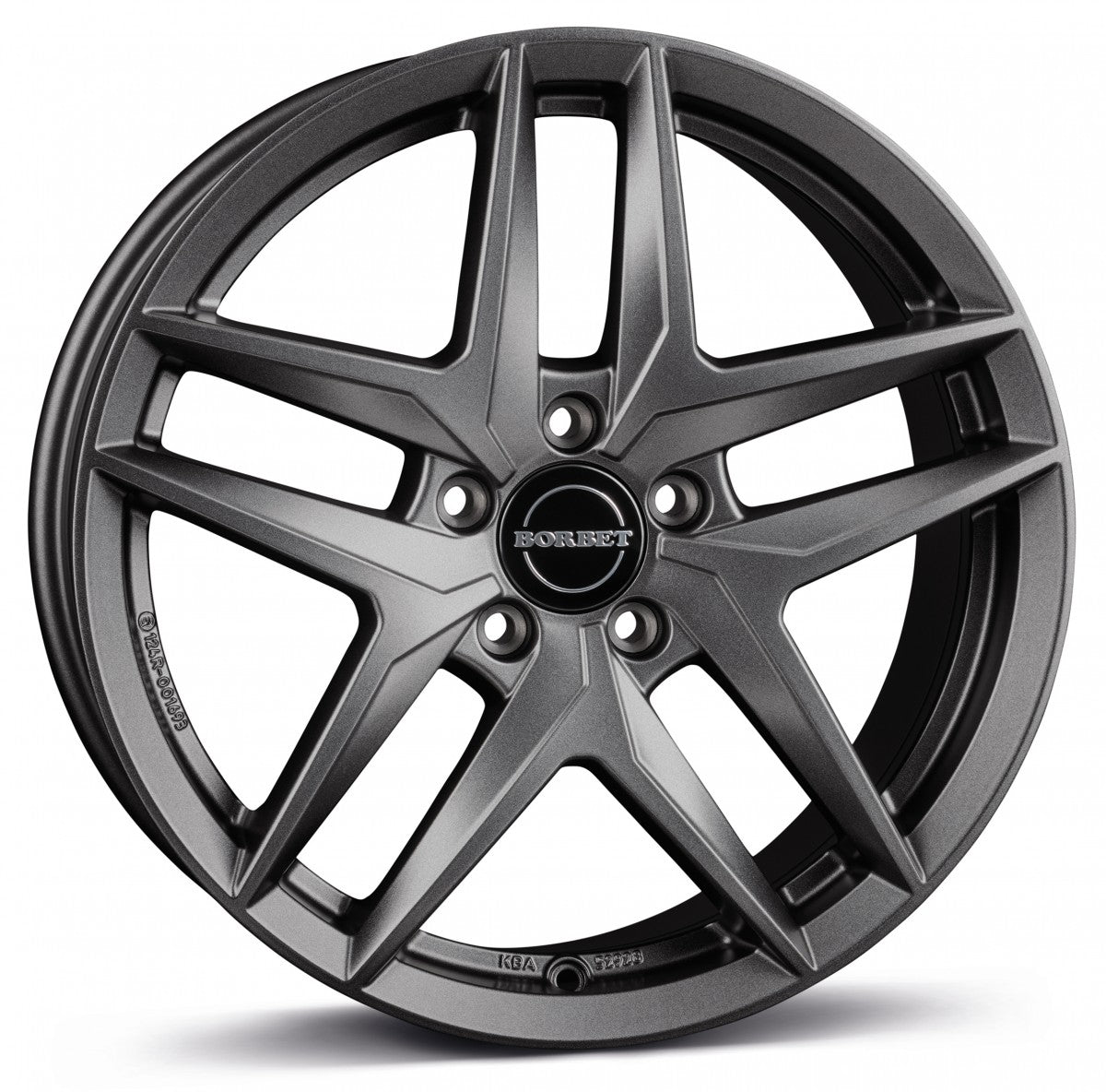 Borbet Z dark grey matt 7.5x17 ET29 - LK5/112 ML66.5