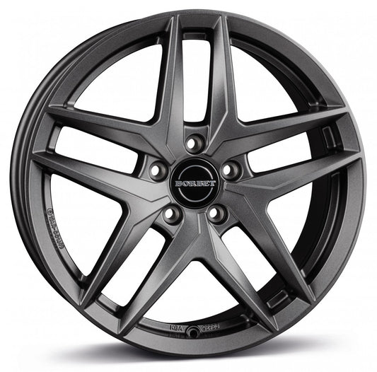 Borbet Z dark grey matt 7.5x17 ET40 - LK5/112 ML66.5