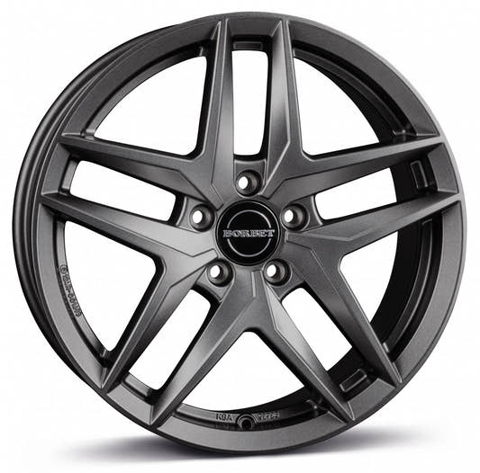 Borbet Z dark grey matt Alufelge 8x19 Zoll ET43 LK 5x112 ML66.5
