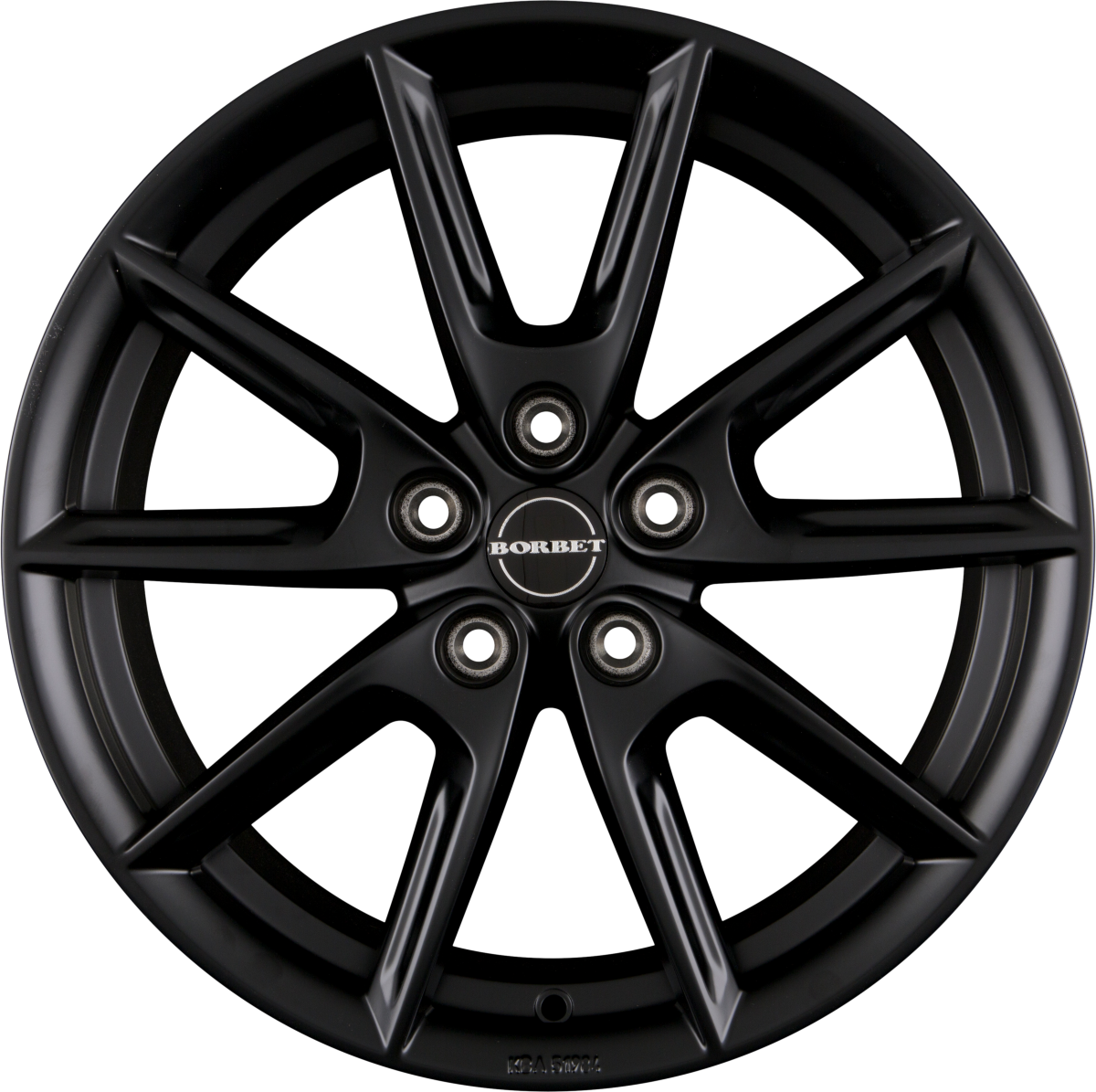 Borbet LX Black Matt Alufelge 8x18 Zoll ET45 LK 5x108 ML72.5 – Bild 2