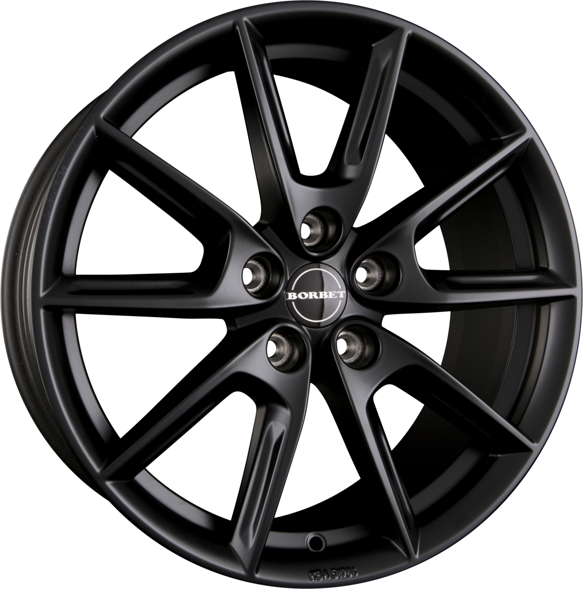 Borbet LX Black Matt Alufelge 8x18 Zoll ET45 LK 5x108 ML72.5 – Bild 3