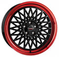Borbet B black rim red Alufelge 8x18 Zoll ET45 LK 5x112 ML66.5