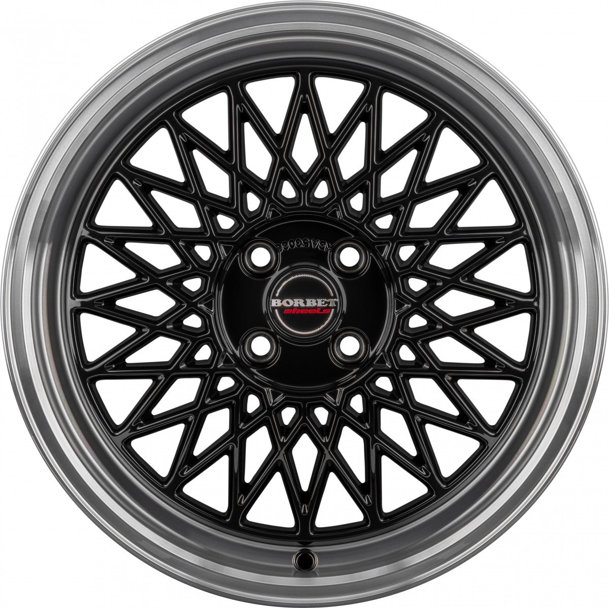 Borbet B black rim polished 8x18 ET40 - LK5/114.3 ML72.5