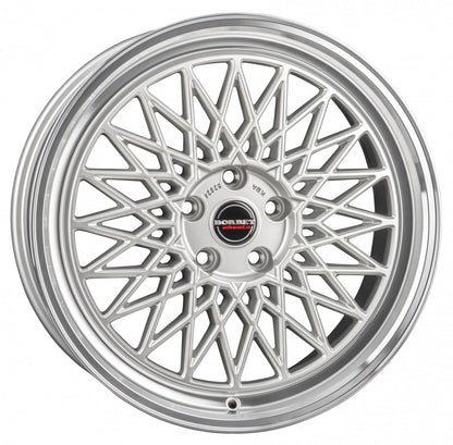 Borbet B silver rim polished 8x18 ET40 - LK5/114.3 ML72.5