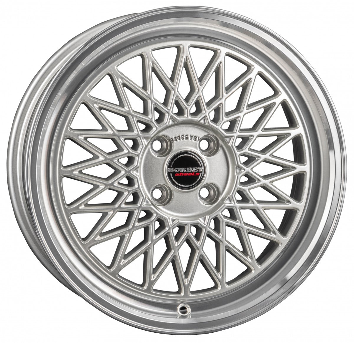 Borbet B silver rim polished 8x18 ET40 - LK5/114.3 ML72.5