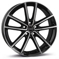 Borbet W black polished glossy Alufelge 7x17 Zoll ET45 LK 5x108 ML63.3