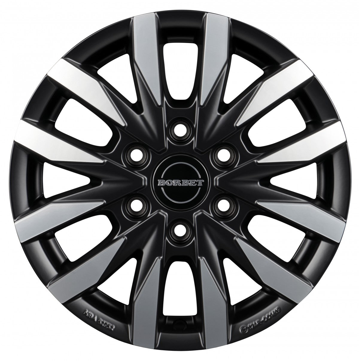 Borbet CW6 black polished matt 7.5x18 ET45 - LK6/114.3 ML66.1