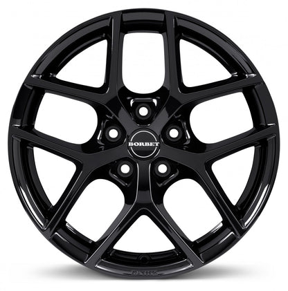 Borbet Y black glossy Alufelge 6.5x16 Zoll ET40 LK 5x108 ML72.5 – Bild 2