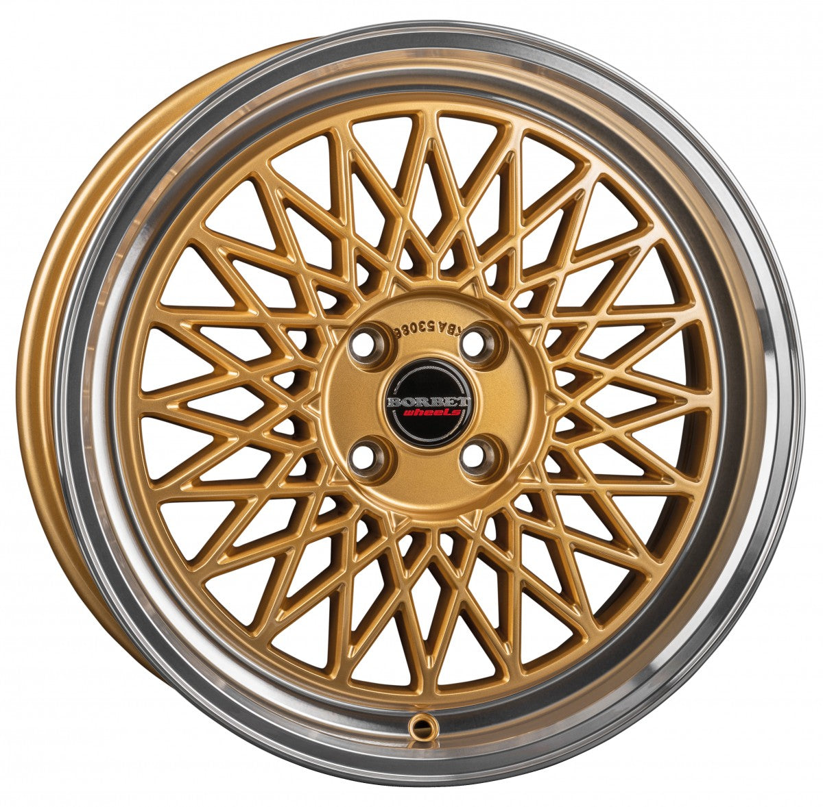 Borbet B gold rim polished 8.5x19 ET40 - LK5/114.3 ML72.5
