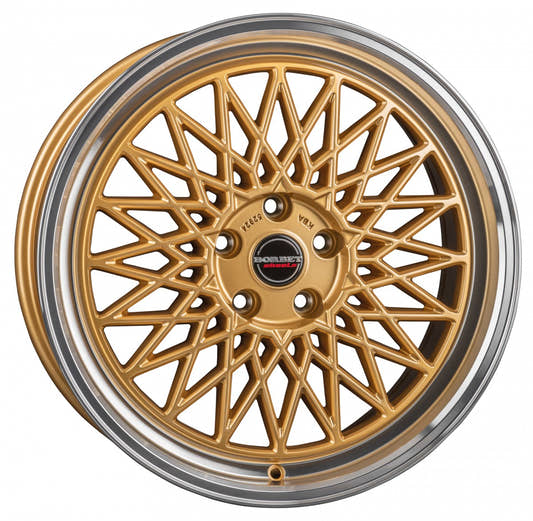 Borbet B gold rim polished Alufelge 7x17 Zoll ET30 LK 4x100 ML64