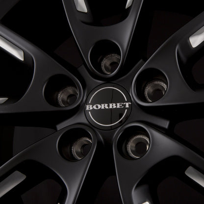 Borbet LX Black Matt Silver Spoke Rim Alufelge 8x18 Zoll ET48 LK 5x112 ML66.6 – Bild 5