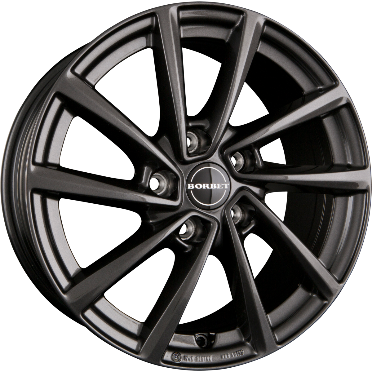 Borbet V mistral anthracite glossy Alufelge 7x19 Zoll ET40 LK 5x114.3 ML66.1 – Bild 6