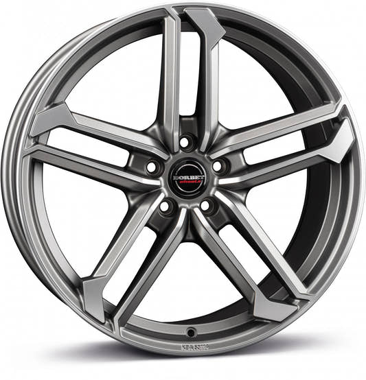 Borbet ATX graphite polished matt Alufelge 8.5x19 Zoll ET40 LK 5x112 ML66.5