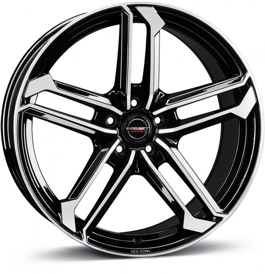 Borbet ATX black polished glossy 8.5x20 ET45 - LK5/114.3 ML72.5