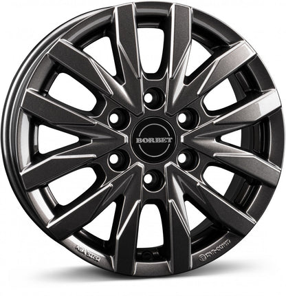 Borbet CW6 mistral anthracite glossy 6.5x16 ET62 - LK6/130 ML84.1