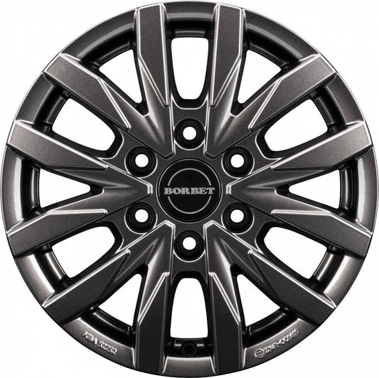 Borbet CW6 mistral anthracite glossy 6.5x16 ET62 - LK6/130 ML84.1
