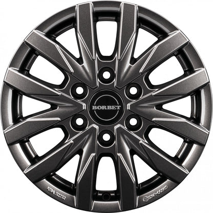 Borbet CW6 mistral anthracite glossy 6.5x16 ET62 - LK6/130 ML84.1