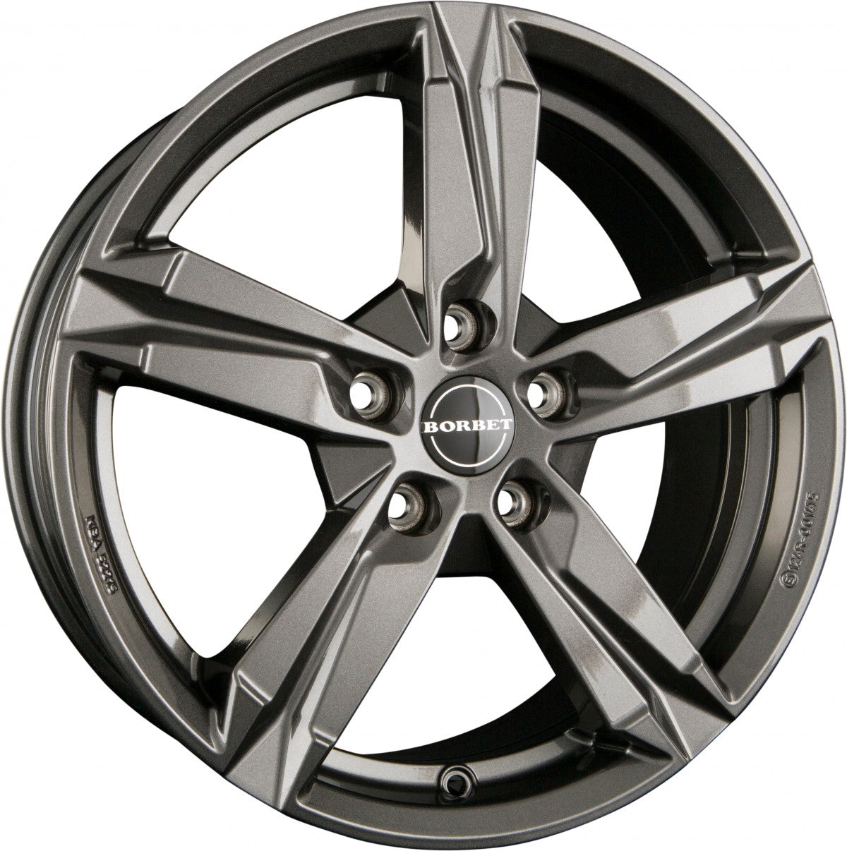 Borbet T10 mistral anthracite Alufelge 6.5x16 Zoll ET45 LK 5x114.3 ML67.1