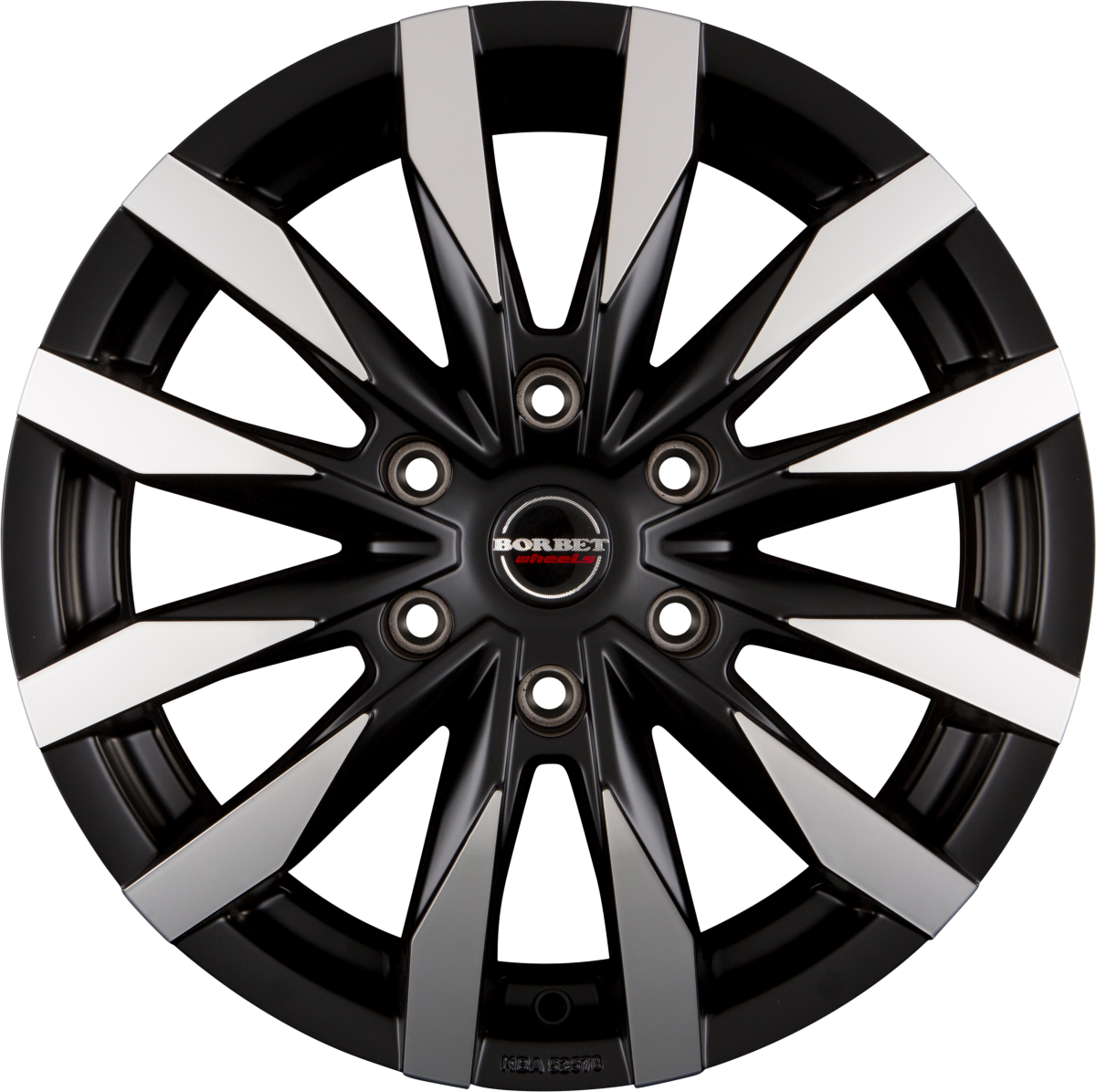 Borbet CW6 black polished matt Alufelge 7.5x18 Zoll ET35 LK 6x139.7 ML100.1 – Bild 3