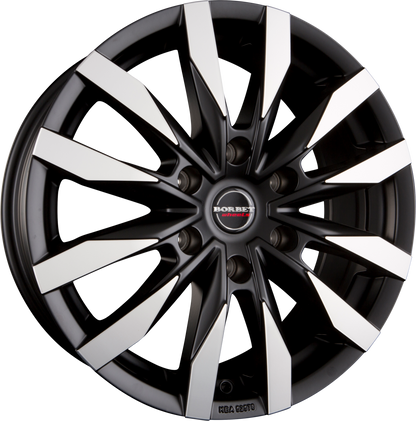Borbet CW6 black polished matt Alufelge 7.5x18 Zoll ET35 LK 6x139.7 ML100.1 – Bild 4