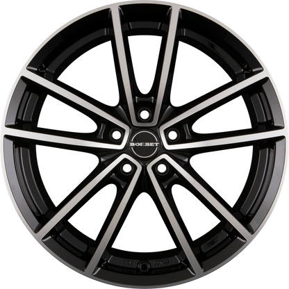 Borbet W black polished glossy Alufelge 8x19 Zoll ET35 LK 5x112 ML66.7 – Bild 5