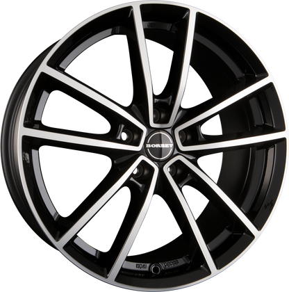 Borbet W black polished glossy Alufelge 8x19 Zoll ET35 LK 5x112 ML66.7 – Bild 6