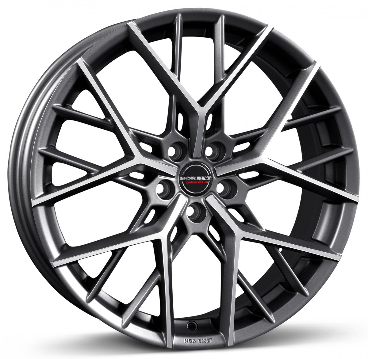 Borbet BY titan polished matt 8.5x21 ET45 - LK5/114.3 ML67.1
