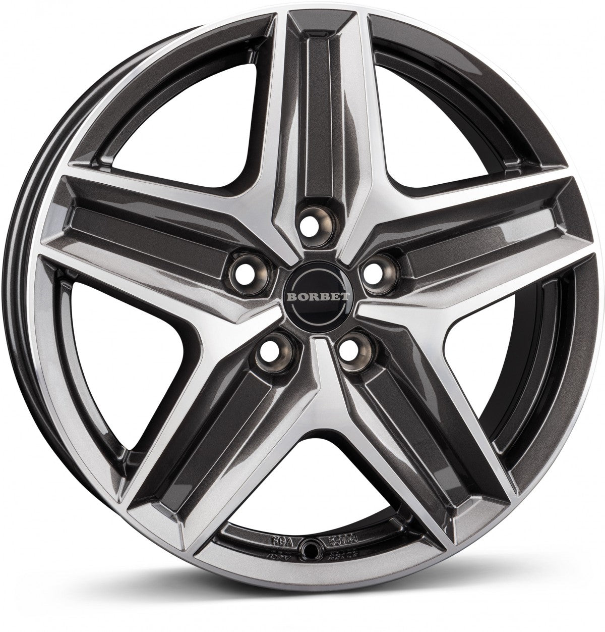 Borbet CWZ mistral anthracite glossy polished 7.5x18 ET43 - LK5/120 ML65.1