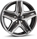 Borbet CWZ mistral anthracite glossy polished Alufelge 7.5x18 Zoll ET48 LK 5x112 ML66.5