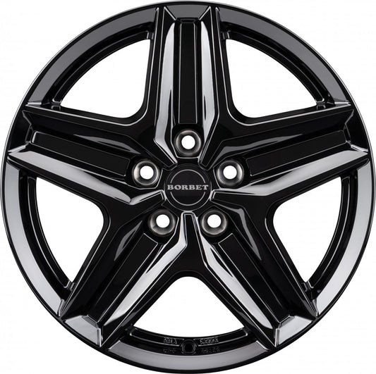 Borbet CWZ black glossy 7.5x18 ET53 - LK5/118 ML71.1