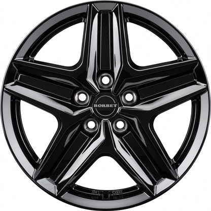 Borbet CWZ black glossy 7.5x18 ET53 - LK5/120 ML65.1