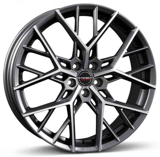 Borbet BY titan polished matt 8x19 ET40 - LK5/114.3 ML72.5