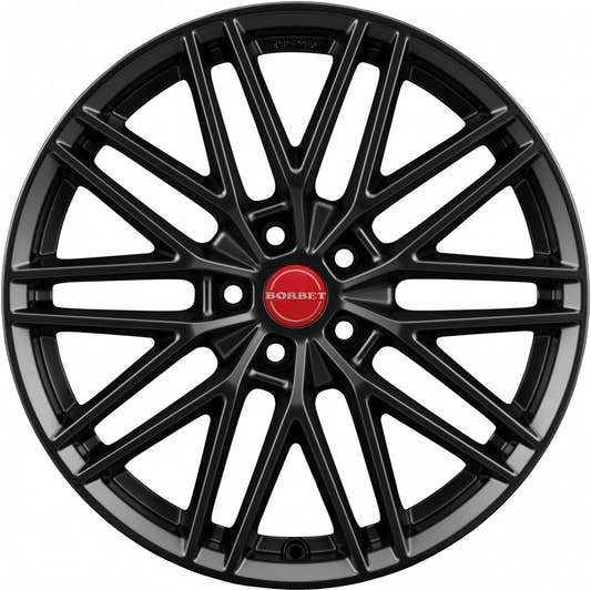 Borbet BS5 black matt 7.5x17 ET40 - LK5/108 ML72.5