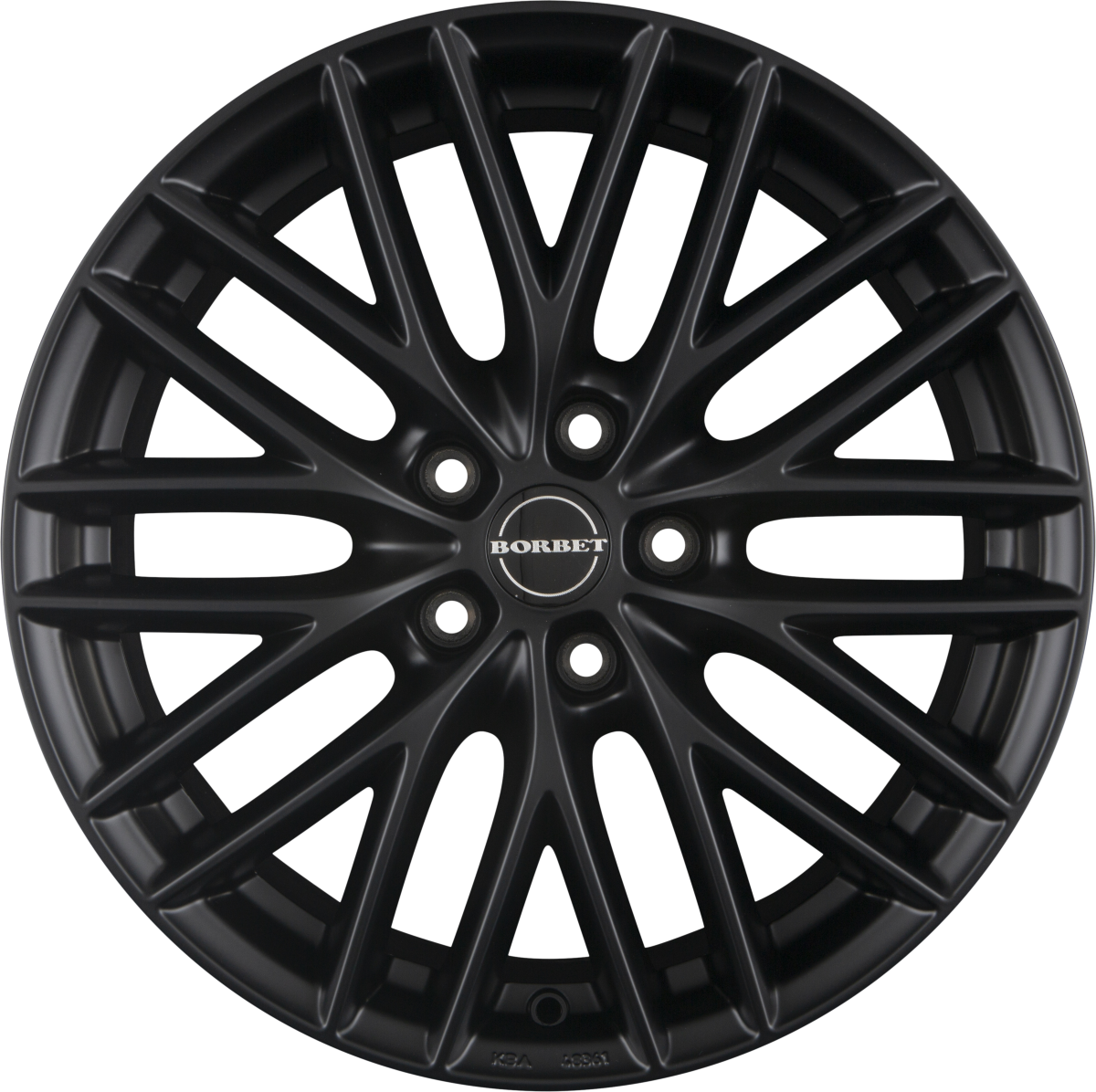 Borbet BS5 black matt Alufelge 8x18 Zoll ET40 LK 5x114.3 ML72.5 – Bild 5