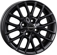 Borbet BS4 black matt Alufelge 6.5x15 Zoll ET40 LK 4x108 ML72.5
