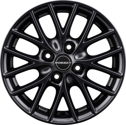 Borbet BS4 black matt 7x16 ET35 - LK4/100 ML64.1