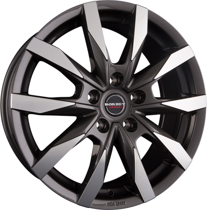 Borbet CW5 mistral anthracite glossy polished Alufelge 6x16 Zoll ET68 LK 5x118 ML71.1 – Bild 5