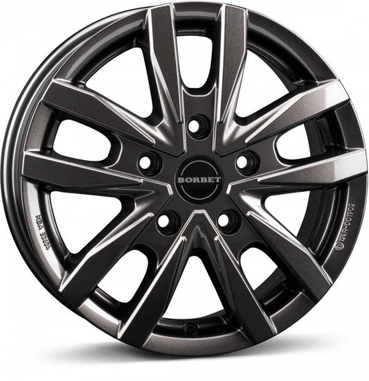 Borbet CW5 mistral anthracite glossy 6x16 ET68 - LK5/118 ML71.1