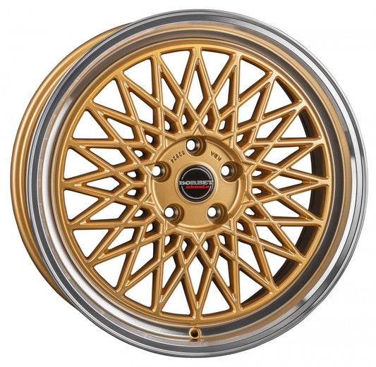 Borbet B gold rim polished 8x18 ET35 - LK5/120 ML72.5